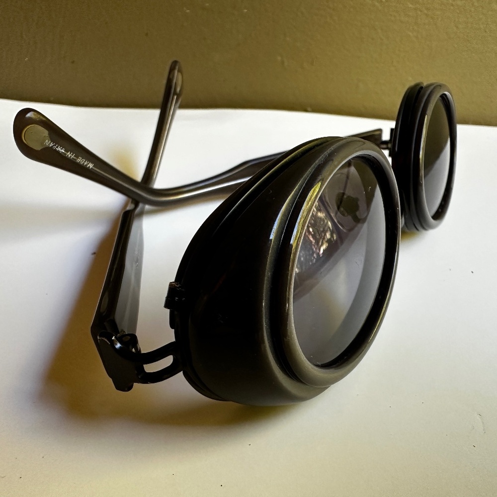 Rare vintage excellent MATSUDA 10615 vintage sunglasses black 1990's Japan